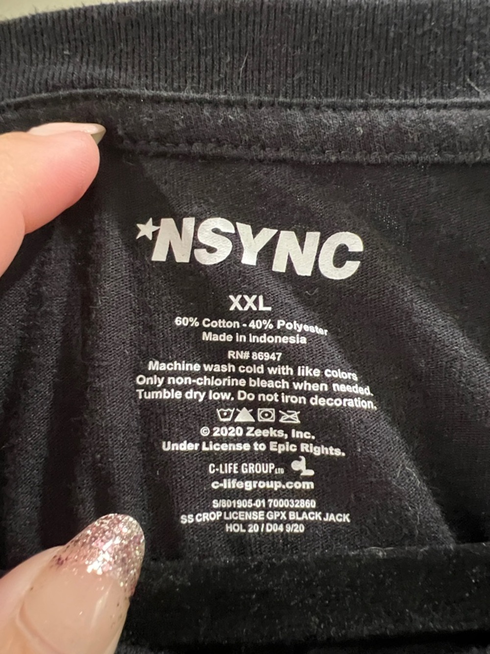 *NSYNC graphic cropped tee size XXL - Picture 2 of 3